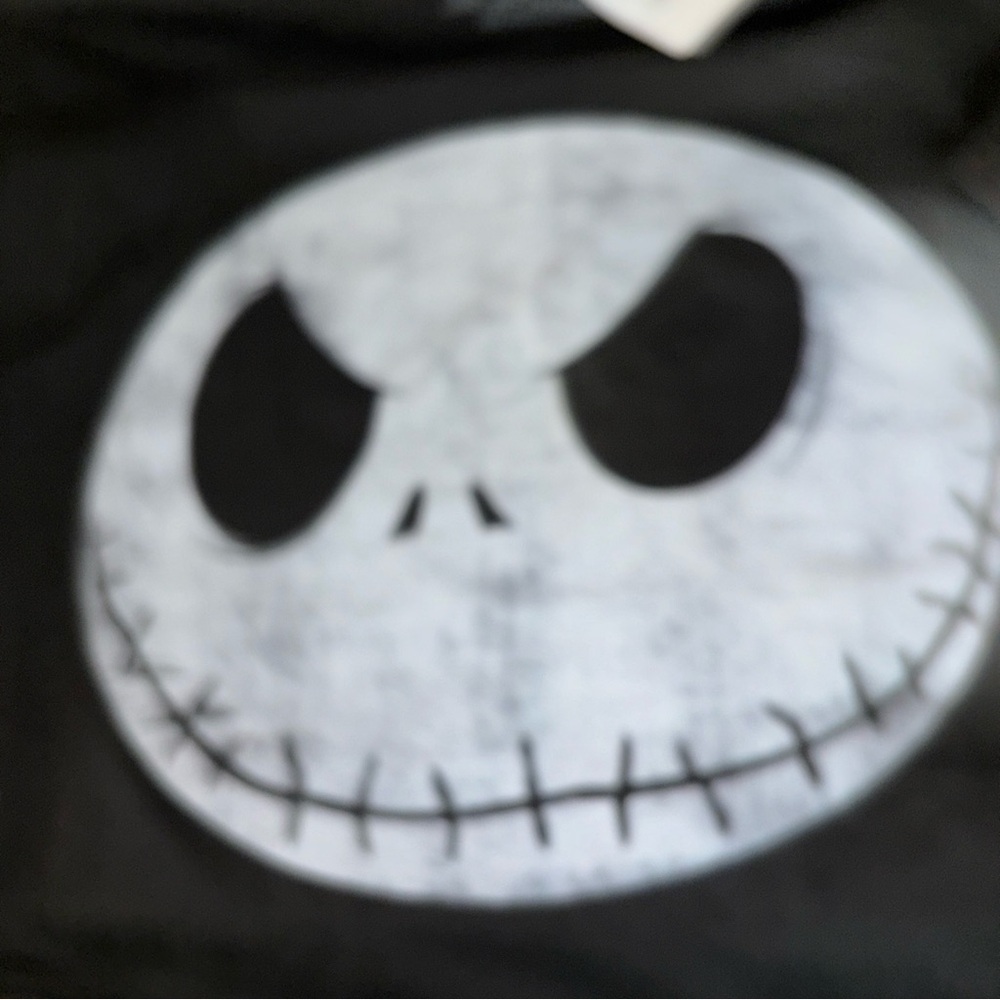 Disney Burton’s Nightmare Before Christmas XL Black Double-stitched T-shirt-NWT